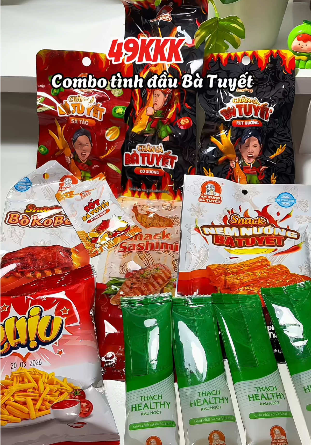 Combo tình đầu Bà Tuyết #ancungbatuyet #doanvat #viral #xuhuongtiktok 