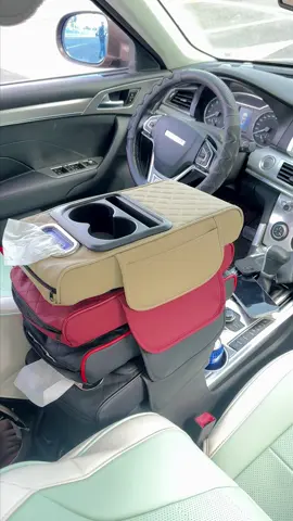 Game-Changer for Drivers! Soft Leather Armrest Cushion with Heightened Support & Organized Storage Pockets #CarAccessories#AutoAccessories#CarParts#CarLife#car