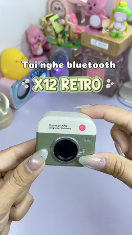 Tai nghe bluetooth X12 RETRO ✨🛒 #xuhuong #tainghebluetooth #tainghegiare #tainghex12retro #tainghekhongday 
