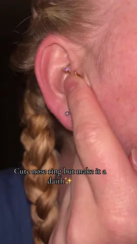 #daith #daithpiercing #daithpiercingformigraine #nosering #nosepiercing 