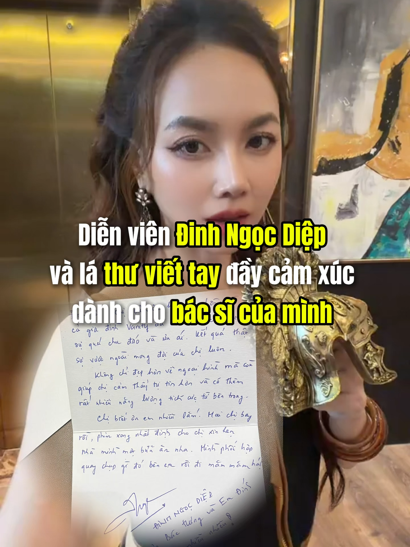 Lá thư tay của Đinh Ngọc Diệp gửi bác sĩ của mình trước khi quay Thám tử Kiên 2 #dinhngocdiep #thamtukien #nguoivocuoicung #thooi #giamcan  #tiktokgiaitri #tiktokviral