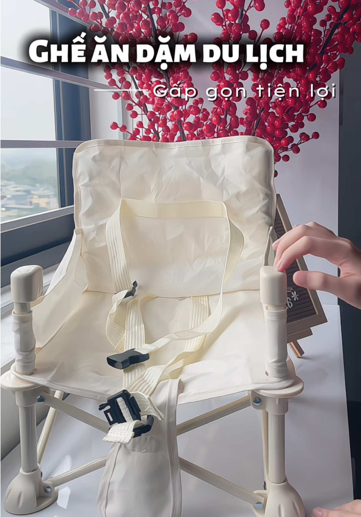 Đi ăn dặm khắp mọi nơi đều giữ được nếp ăn, NHỎ GỌN, TIỆN LỢI mà giá thành rẻ hơn so với các dòng ghế ăn dặm trên thị trường 🥣💪🏻#review #gheandamgapgon #gheandam #gheandamdulich 