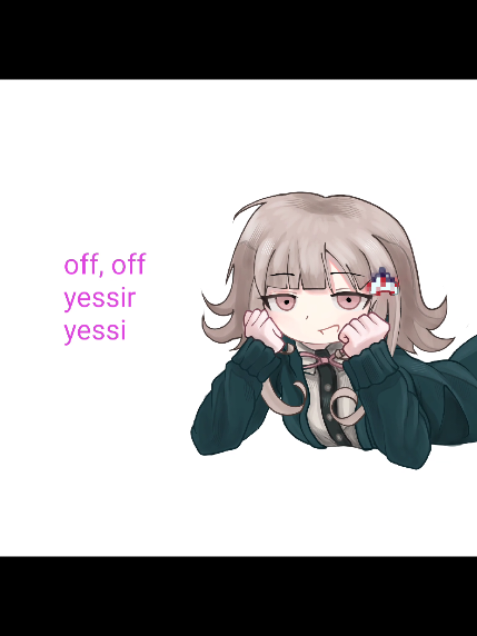 ох уж эти весенние тренды ребята #danganronpa #chiakinanami #animationmeme #yessir 