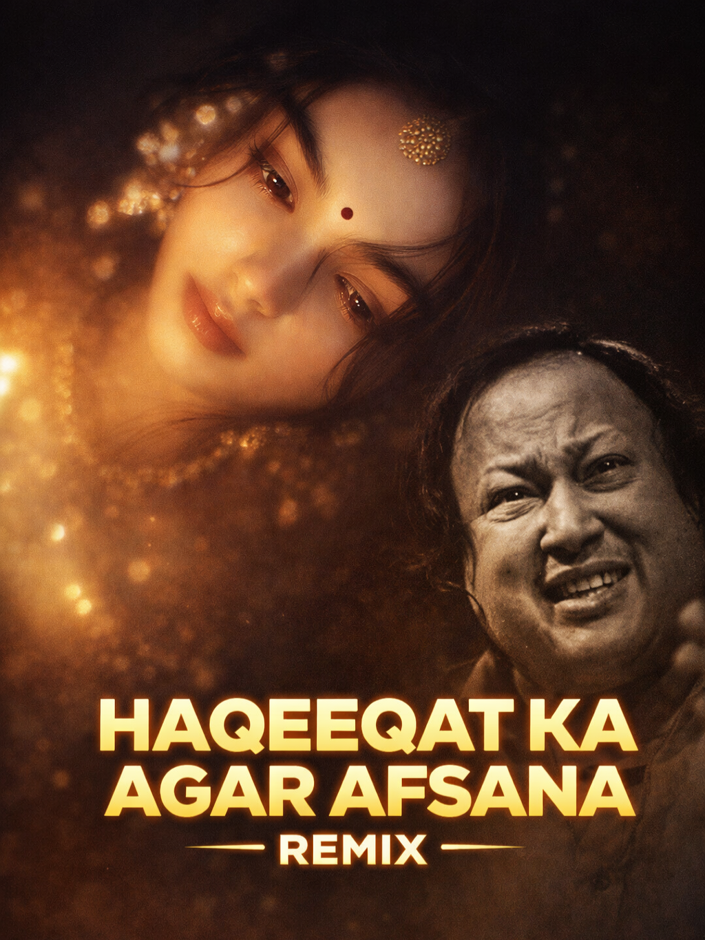 HAQEEQAT KA AGAR AFSANA (REMIX) - NUSRAT FATEH ALI KHAN | NFAK REMIX | Heart Snapped #nfak #nusratfatehalikhan #qawali #remix #heartsnapped