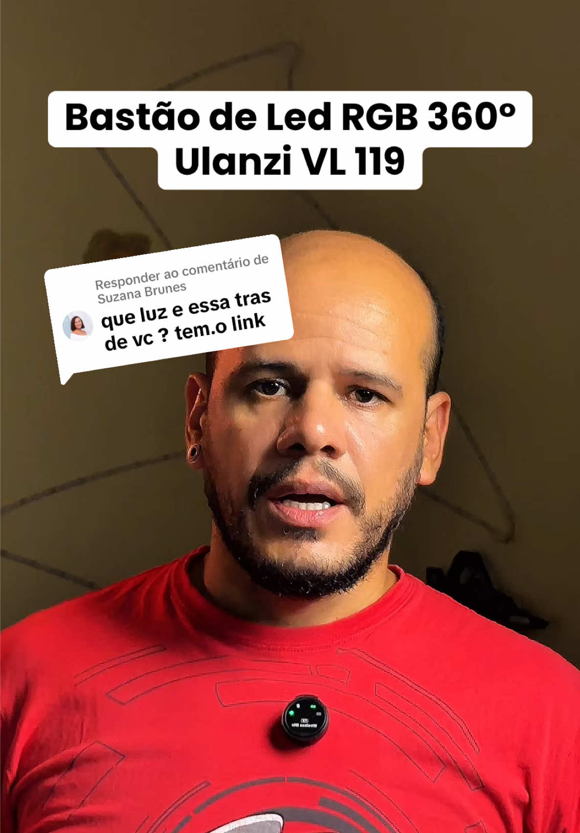 Respondendo a @Suzana Brunes Ulanzi VL 119, melhor custo benefício em iluminação. 