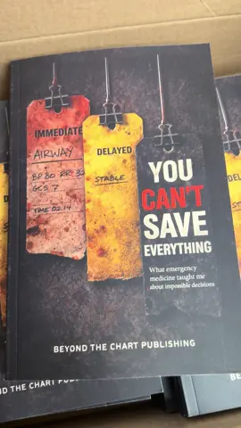 This book will sit with you longer than you want it to. You Can’t Save Everything isn’t about hero moments. It’s about the ones that go wrong. The call where you had to choose. The patient you thought you had. The moment you realize skill doesn’t guarantee survival. No protocols. No clean endings. No closure. Just the reality every medic learns eventually you can do everything right and still lose. Most people will never understand what that feels like. This book makes you feel it. Available now. #fyp #tiktokmademebuyit #BookTok #ems #hardtruth 