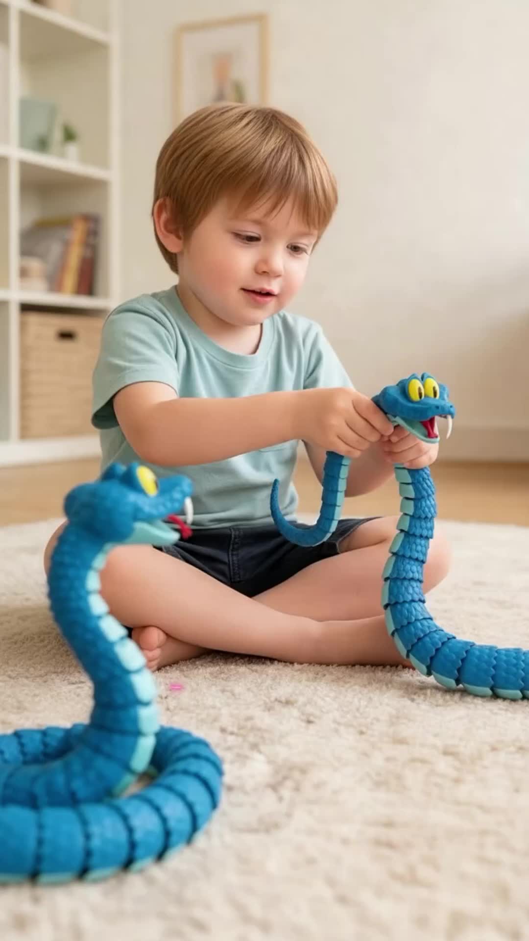 New Hot  Zootopia 2 30-68cm Gary Snake Articulated Simulation Toy Snake 3d Printed Snake Gary Model Children'S Gift 
