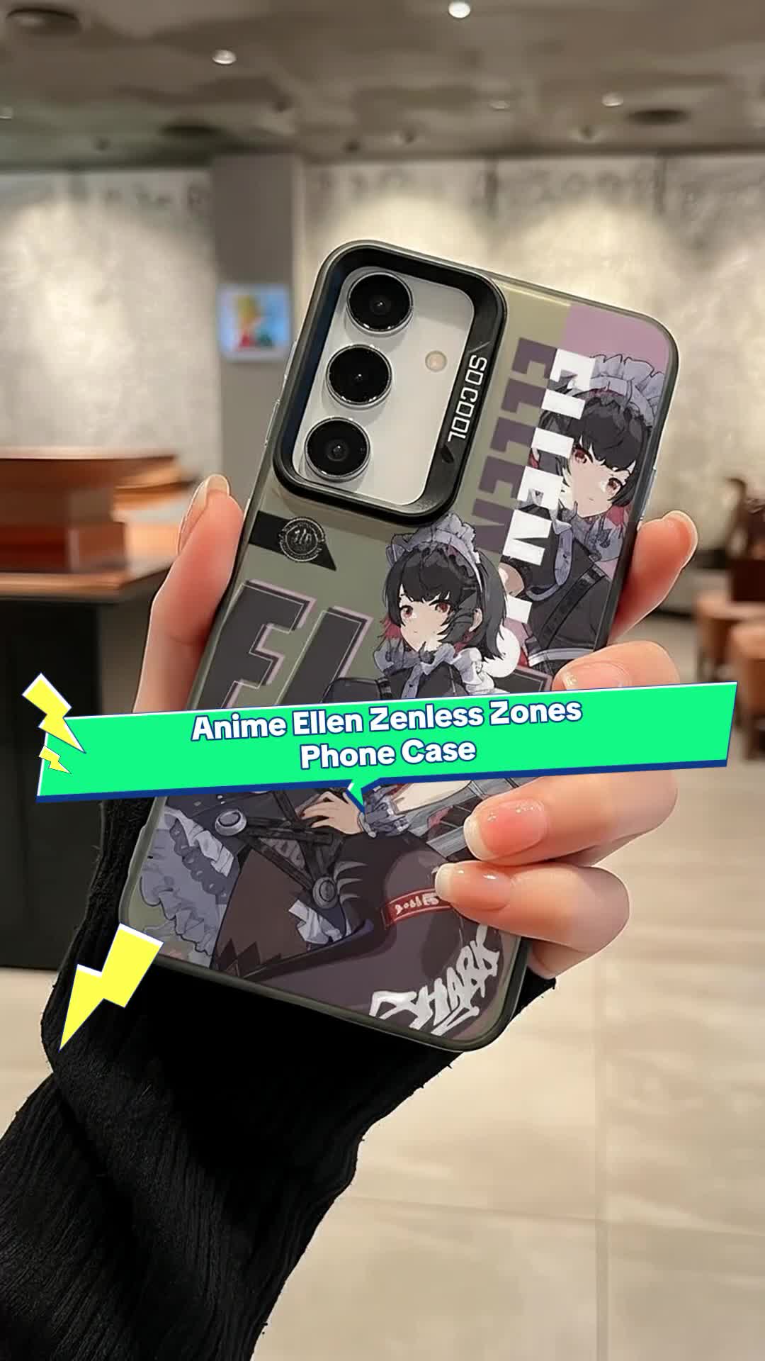 Anime Game Zenless Zones Zero Character Ellen Jo Phone Case Compatible with Samsung S25/S24/S23/S22/Plus/Ultra/Fe, Featuring a Shockproof Matte Back,Making It an Excellent Gift Choice for Anime lovers Enthusiasts. #ZenlessZonesZero #phonecase