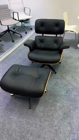 🔥 Iconic Eames Lounge Chair & Ottoman! The ultimate symbol of luxury and comfort. Premium black leather, curved wood frame, and 5-star swivel base – timeless design that elevates any home or office. Soft padded cushions for all-day relaxation. A bestseller in global luxury furniture markets. #EamesChair #LuxuryFurniture #HomeDecor #ErgonomicDesign