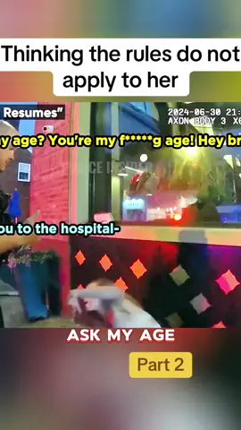 Thinking the rules do not apply to her. Part 1#police #copsoftiktok #bodycam #bodycamcops #cops 