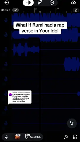 Replying to @Niko1724 What if Rumi became a VILLIAN and sang with the Saja Boys? 😈 #fyp #foryoupage #music #kpopdemonhunters #viral @BandLab @KPop Demon Hunters Netflix @ejae_k 
