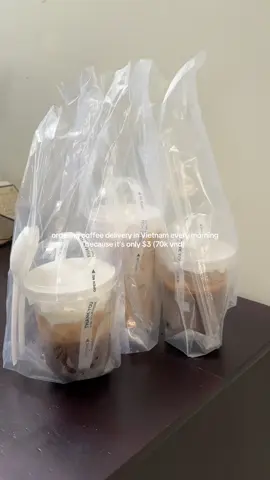 Yes I paid 21k vnd extra for speedy delivery  #vietnam #vietnamvlog #vietnamcoffee #trendy #coffee 