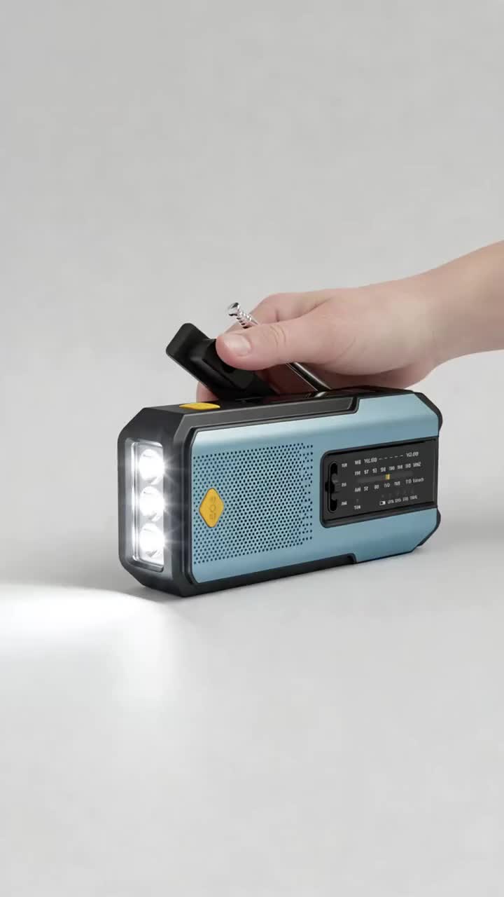 Hand-Crank/Solar Radio,Emergency Radio Equipment with 2000mAh Power Bank & LED Flashlight ,Summer Portable Compact SOS Alarm Weather Radio,Portable Survival Radio,Outdoor Essentals #radio #weatherradio #emergency #emergencyradio #emergencytool #solarradio #handcrankradio #outdoor