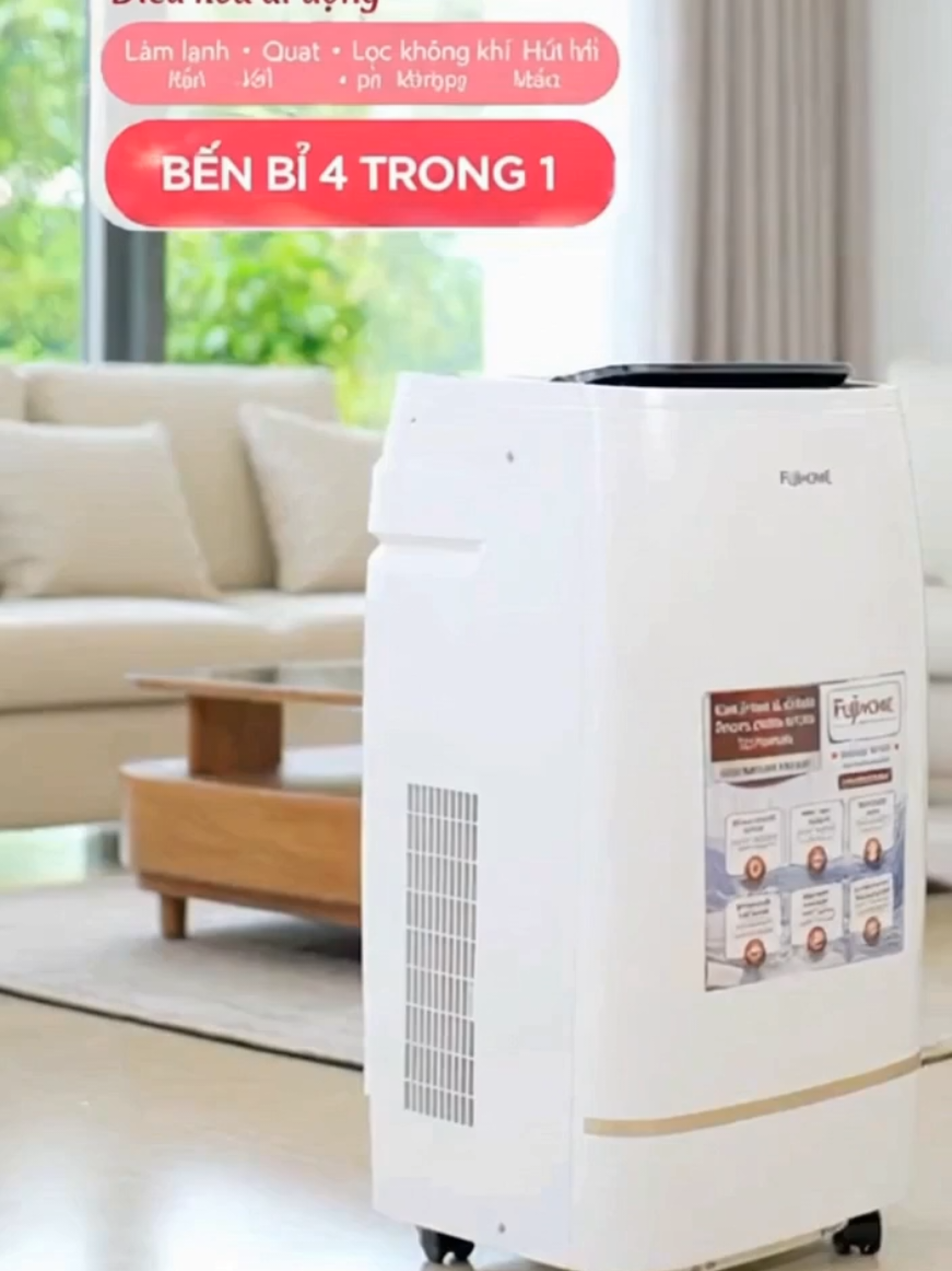 Máy điều hòa di động thông minh Fujihome PAC12, công suất 12000BTU kết nối wifi điều khiển qua app#xuhuongtiktok #viral #trending #dieuhoadidong #dieuhoa 