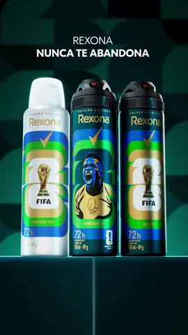 Torcedor fanático nunca abandona seu time, não importa o que aconteça dentro do campo. E #RexonaEdicaoLimitada da Copa do Mundo FIFA 2026™️#NuncaTeAbandona na proteção contra o suor. #CopadoMundoFIFA​
