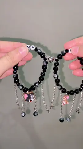 Tom & jerry bracelet Two wrists, one story 💑🎀✨ Matching hearts, matching vibes 💫💕 Same bracelet, same love 💘 You + Me = Always 💫❤️🤌🏻 Dm for place an order for WhatsApp 0334 9866653💌 @tiktok creators  #foryoupage #beadedbracelets #bestie #friendshipbracelets  #plzunfrezemyaccount 