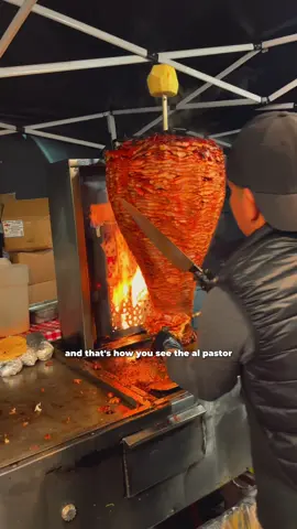 Al pastor didn’t start in Mexico. It traces back to Lebanon, shawarma technique brought over and flipped into something iconic. #laeats #alpastor #alpastortacos #foodhistory #latacos 