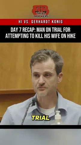 Day 7 of the Gerhardt Konig trial was a big one because Gerhardt Konig took the stand in his own defense. Before that, a defense forensic pathologist testified that Arielle’s scalp injury, while bloody, was limited to soft tissue, was not life-threatening, and in his opinion did not amount to serious bodily harm. He also said the injuries were more consistent with two to three impacts, not 10.  Then Gerhardt told jurors that after Arielle admitted to an affair, the two went to counseling, stopped discussing it, and felt hopeful about repairing the marriage. He said he planned the birthday trip for Arielle, did not plan it to kill her, and that things had been going well.  He testified that during the hike an argument escalated, they separated, met back up, and that Arielle apologized. He claimed it was her idea to take a selfie near the cliff, that she tried to push him, and that he was only defending himself. He also denied ever having syringes, said he walked away in shock, and told jurors he called his son to say goodbye before deciding not to end his life.  The day ended with the defense wrapping up direct examination, with cross-examination still to come. Case background: Gerhardt Konig is accused of trying to kill his wife, Arielle Konig, during a hike in Hawaii. Prosecutors say he pushed her toward a cliff, tried to inject her with a syringe, and struck her with a rock, while the defense says Gerhardt was defending himself and has challenged both Arielle’s account and the seriousness of her injuries. #truecrime #courtroom #trial 