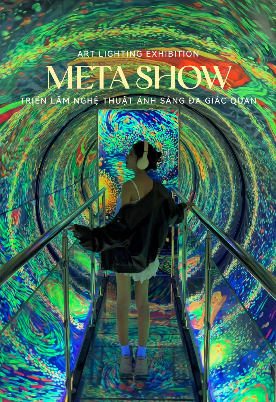 Lạc vào triển lãm nghệ thuật ánh sáng đẹp như một giấc mơ ✨ #Metashow #VanGogh #trienlamvangogh #thisomallsala #fyp @METASHOW EXHIBITION 