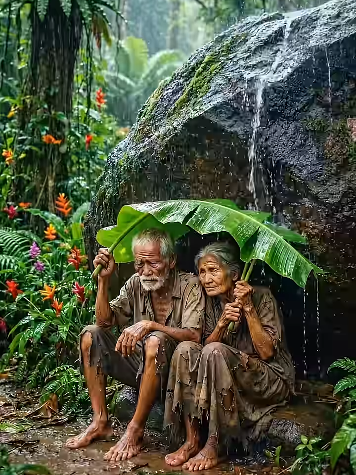I Built a Secret Stone House for a Helpless Elderly Couple  #ai #treehouse #usa #woodworking