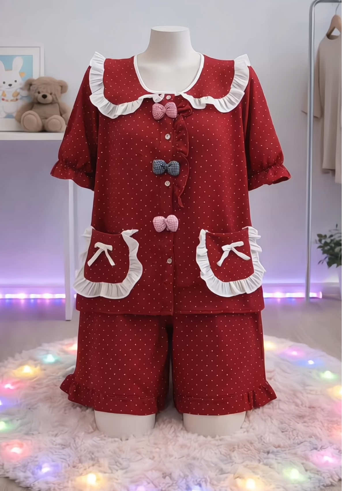 Bộ Mặc Nhà Cổ Sen viền bèo