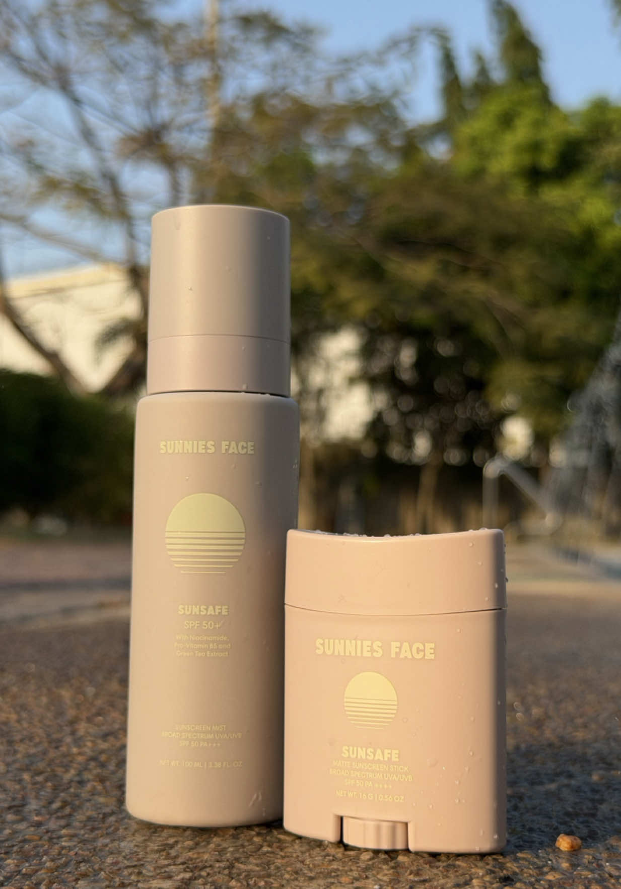 Stay Sunsafe your way ☀️ Upgrade your everyday sun protection with the new Sunsafe Sunscreen Mist and Sunscreen Matte Stick. 🌤️💛 @Sunnies Face  #sunnies #sunsafe #sunscreen #summeressentials #protectyourskin 