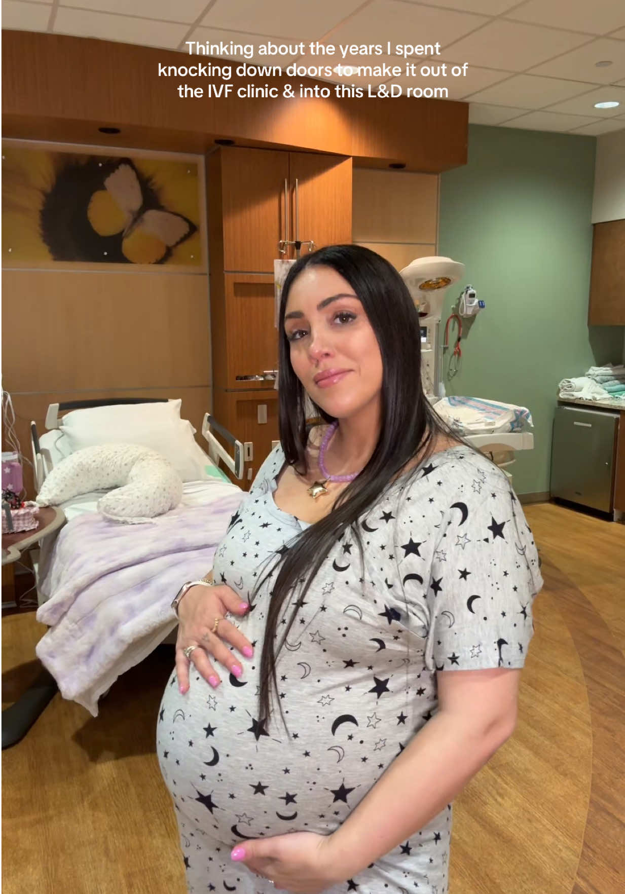 It’s go time. 🚀 I’ve had daily NST scans and BPP ultrasounds monitoring declining amniotic fluid this week, and in the last one fluids were low enough that I was told it was hospital day. Instructions were to take an hour and get what I need from home and then go straight to L&D, where the process is to get hooked up for monitoring and wait under supervision until 24 hours has passed since my most recent blood thinner injection, which is the point at which I’m able to safely start the induction process (cytotec, epidural, pitocin, etc) or have an emergency c section if needed. 🤍 Whenever I finally leave this room, it’ll be with a baby. 