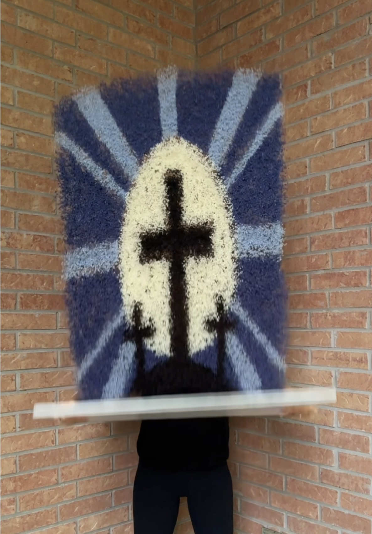 “But he was pierced for our transgressions, he was crushed for our iniquities; the punishment that brought us peace was on him, and by his wounds we are healed.” - Isaiah 53:5 #GoodFriday #Jesus #GodisGood #Easter #RiceArt