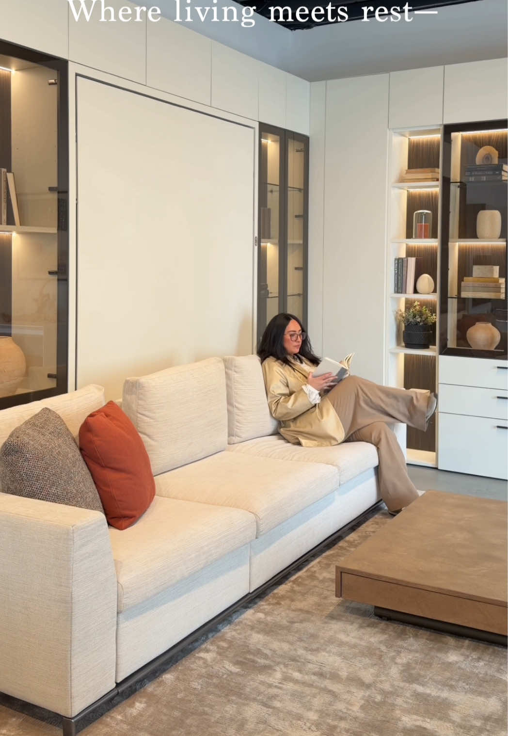 Comfort should never require compromise. The Motorized Tonale Wall Bed transitions seamlessly from a refined seating area to a full bed with a single touch—bringing ease, precision, and thoughtful design into every moment. Whether you are unwinding at the end of the day or preparing for rest, the experience is as effortless as it is intentional.   A solution designed to move with you, without ever disrupting your space.   Explore the motorized Tonale and more transforming wall beds at resourcefurniture.com or visit one of our showrooms in Los Angeles, New York, Seattle, or San Francisco. #ResourceFurniture #Tonale #MotorizedWallBed #MultifunctionalLiving #SpaceSavingDesign