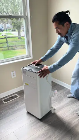 Portable Air Conditioner - Cool up to 350 Sq. Ft. AC with Easy-to-Use Remote Control, Digital LED Display, 24H Timer, Sleep Mode and Complete Window Installation Kit, Perfect for Bedroom, Living Room, Home Office, Apartment. On Sale. @Cowsar Appliance #chinsights #ac #airconditioner #tiktokshopcreatorpicks #springsale 