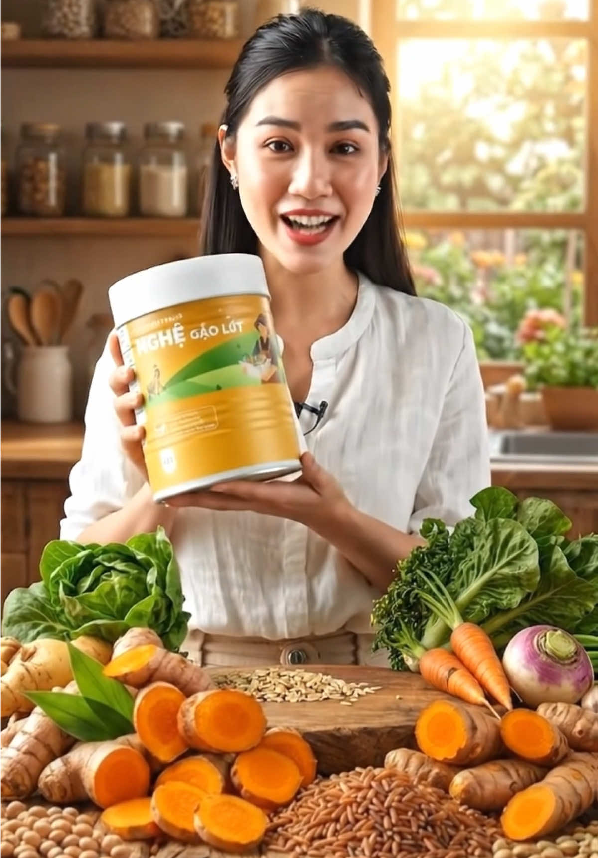 BỘT NGHỆ GẠO LỨT 420g hương vị thơm ngon cho bạn #tiktokshop44 #botnghegaolut #gaolut #botnghe #botgaolut 