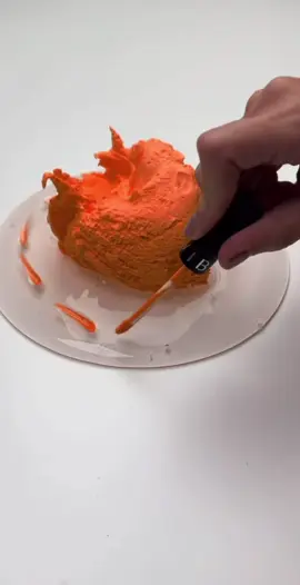 wrapping around a bright orange 🍊✨ The texture, the shine, and the stretch are absolutely addictive! Who else loves satisfying videos like this? 😍 #asmrvideo #slimevideo #satisfyingcontent #explorepage #reelsviral   