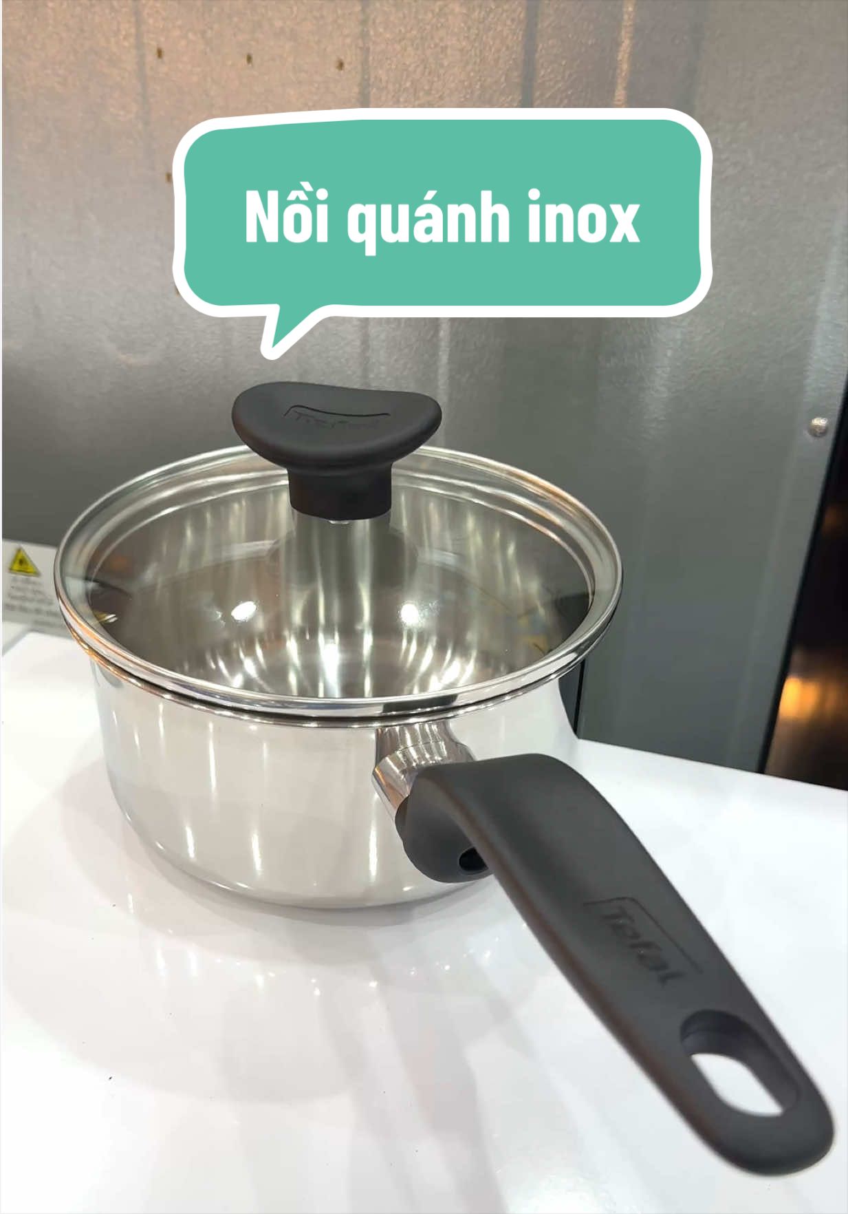 Nồi quánh chất liệu inox cao cấp 18/10 hãng Tefal #giadung #nồi #nồiinox #tefal #huongdienmayxanh 