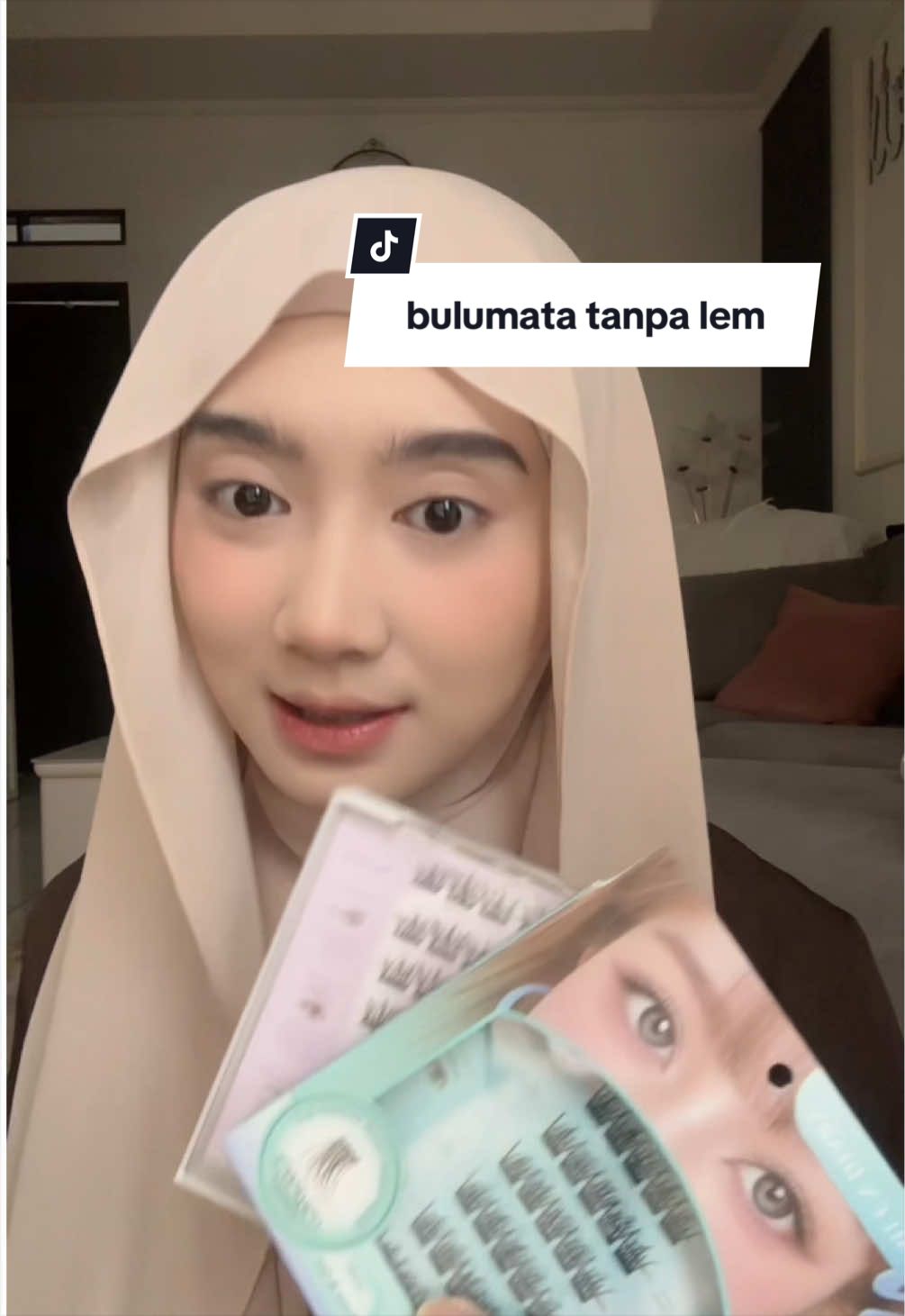 SAT SET BANGETTT 🥹☝🏻 #mlendiary #bulumatapalsu #falseeyelashes #gluefreelashes 