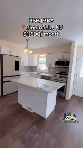 This beautifully renovated home blends modern style with functional living, perfectly situated on a quiet cul-de-sac for added privacy. From the stunning quartz kitchen to the sun-filled open layout, every detail has been thoughtfully upgraded.  Bonus: The ground level includes a full mother-daughter suite, perfect for extended living or guests.                        Message number in bio for details and tour scheduling #apartmenthunting #njrealestate #njrealtor #njrentals #bloomfieldnj  