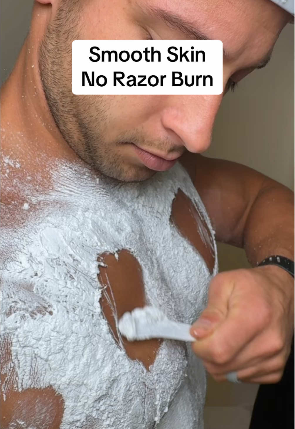 Safe for sensitive skin, safe for private areas. It only has a fraction of the smell of other brands. My wife has very sensitive skin and she was able to use this without any issues. #waxing #shaving #hairremovalspray #waxing #fyp 