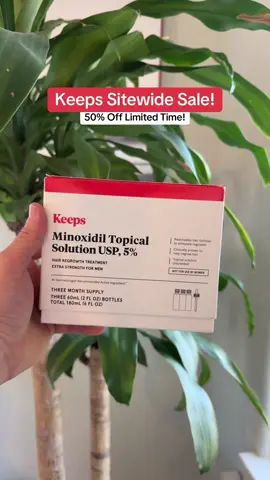 Keeps is now on tiktok with a Sitewide Sale! #hairloss #men #keeps #greenish 