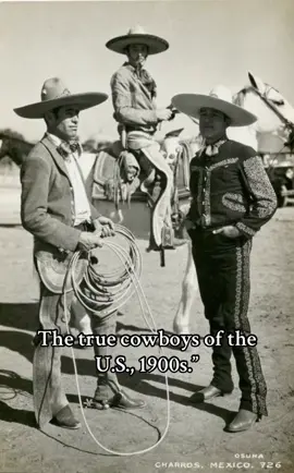 The original cowboys of the U.S circa. 1900 #vaquero #1900 #History #fyppppppppppppppppppppppp #fyp  