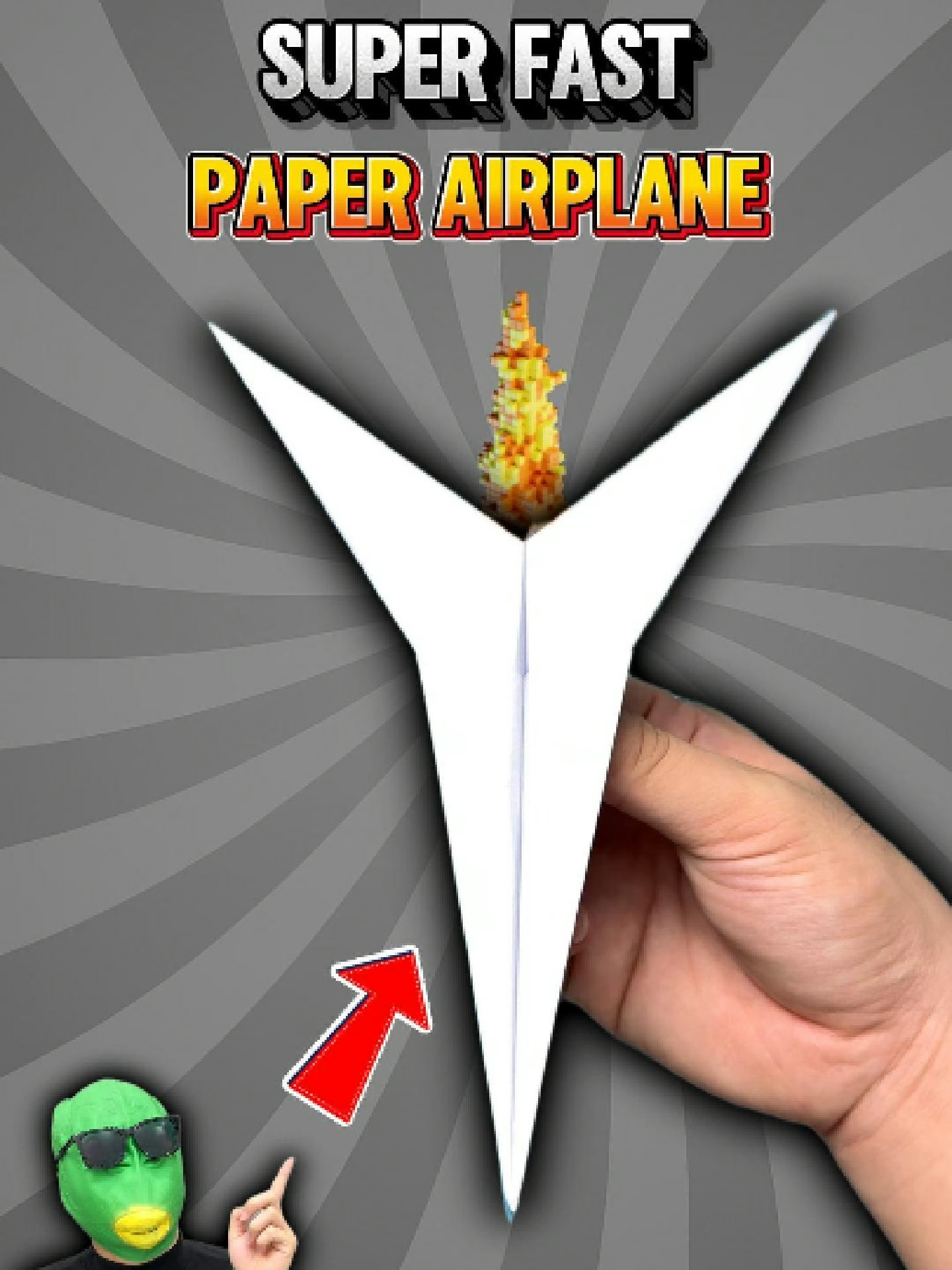 How to Make a Super Fast Paper Airplane That Flies Like a Rocket! #origamitutorial #papercraft #airplane #foryou