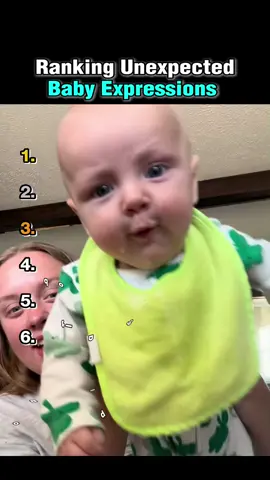 Ranking Unexpected Baby Expressions 👶😲 #funny #funnymoments #ranking #top5 #babies 
