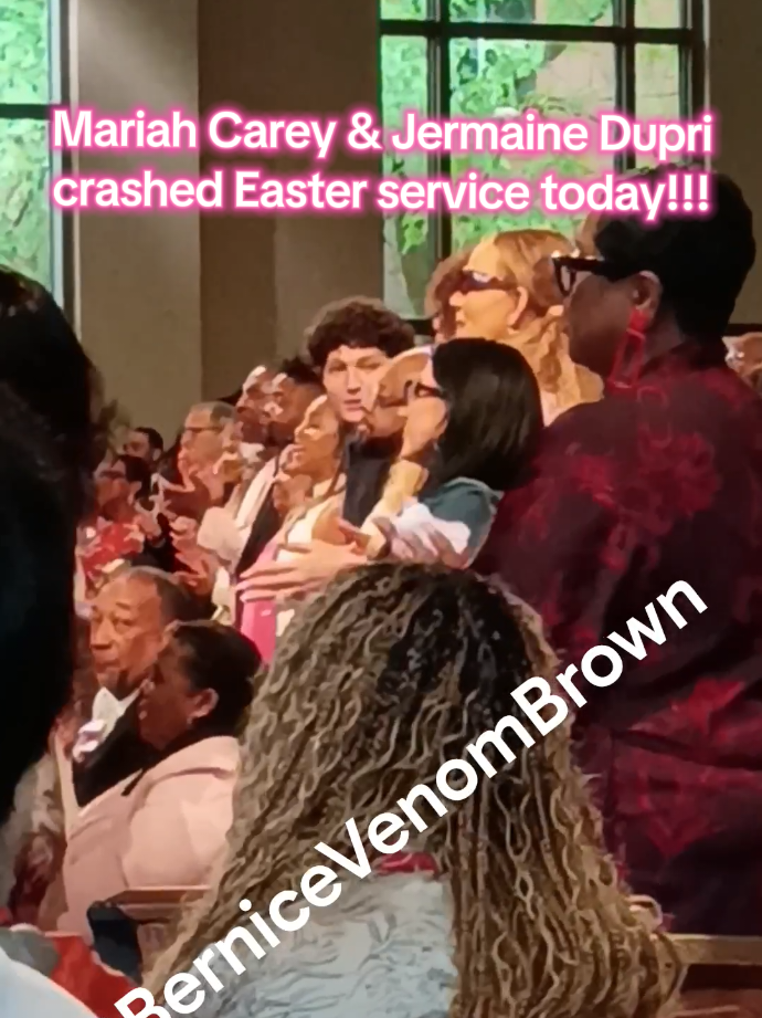 Mariah Carey & Jermaine Dupri along with Keisha Lance Bottoms were in attendance this morning for Easter Sunday! The church had standing room and overflow rooms wall to wall!  Happy Easter 🐰 #fypシ゚viral #fypシ #fyp #atlanta #tiktok  ~V~