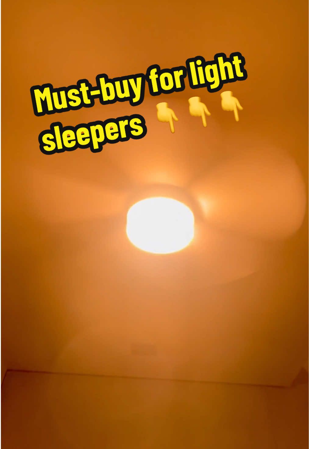 25dB ultra-quiet,sleep all night peacefully.😴💤#fanlight #summersale #ceilingfan #tiktokmademebuyit 