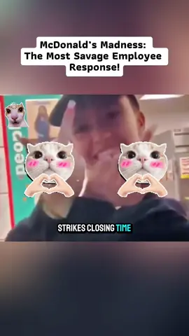 McDonald’s Madness: The Most Savage Employee Response! #fyp #today #viral #caughtoncamera #usa 