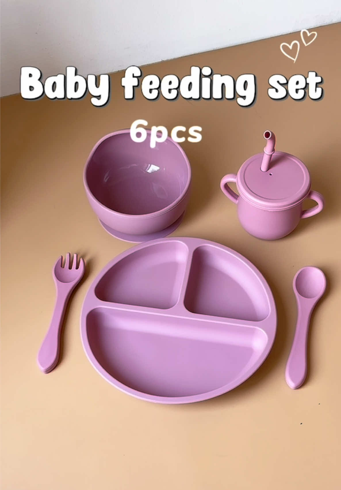 Feeding set for baby #babyfeeding #feedingsetbaby #feedingset #budolfind #siliconeproducts 