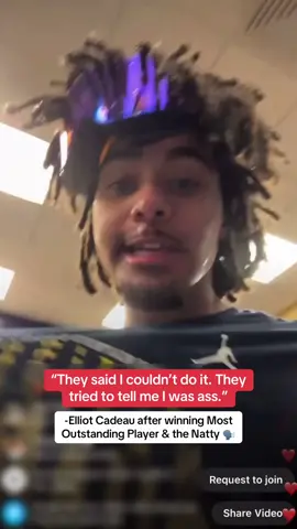 Elliot Cadeau proving the haters wrong 😤🏆 (via elllio/IG) #MarchMadness #mbb #finalfour #michigan 