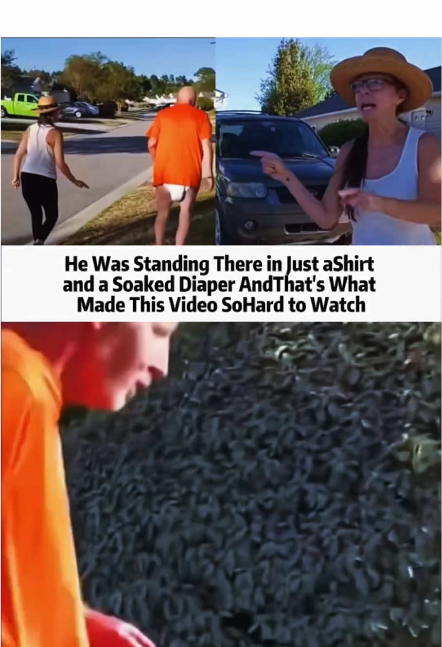 He Was Standing There in Just a Shirt and a Soaked Diaper—And That’s What Made This Video So Hard to Watch#elderlycare #abuse #truestory#foryou#oldman