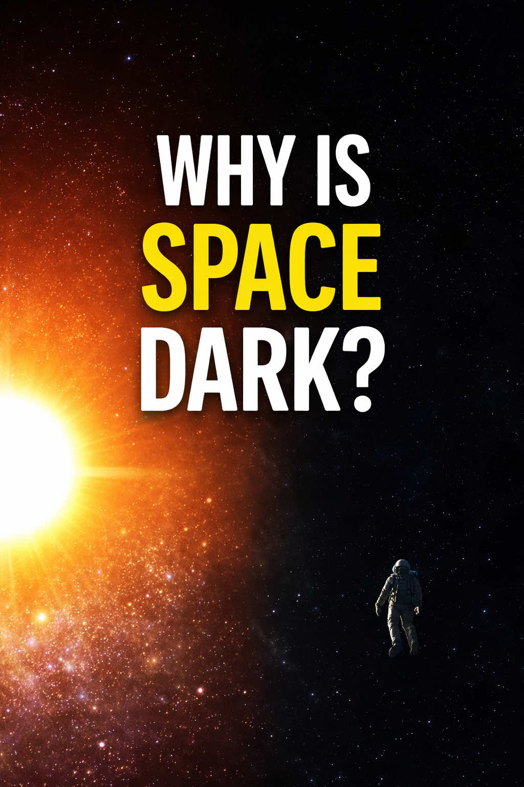 Why Space Is Actually Dark The Sun is right there… but space is still completely dark. This is why space looks black—even next to the Sun. why is space dark why space is black how light works in space earth atmosphere light scattering space explained simple #space #Science #earth #universe #facts