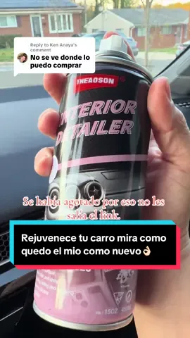 Replying to @Ken Anaya TEKARD Detailer - Ultimate Protection for Vinyl, Rubber, and Plastic Surfaces Car Interior Detailer. Ahí les dejo el link por si quieres adquirirlo aun. #everramirez #mensfashion #newcar #cardetailer #cleaningcar 