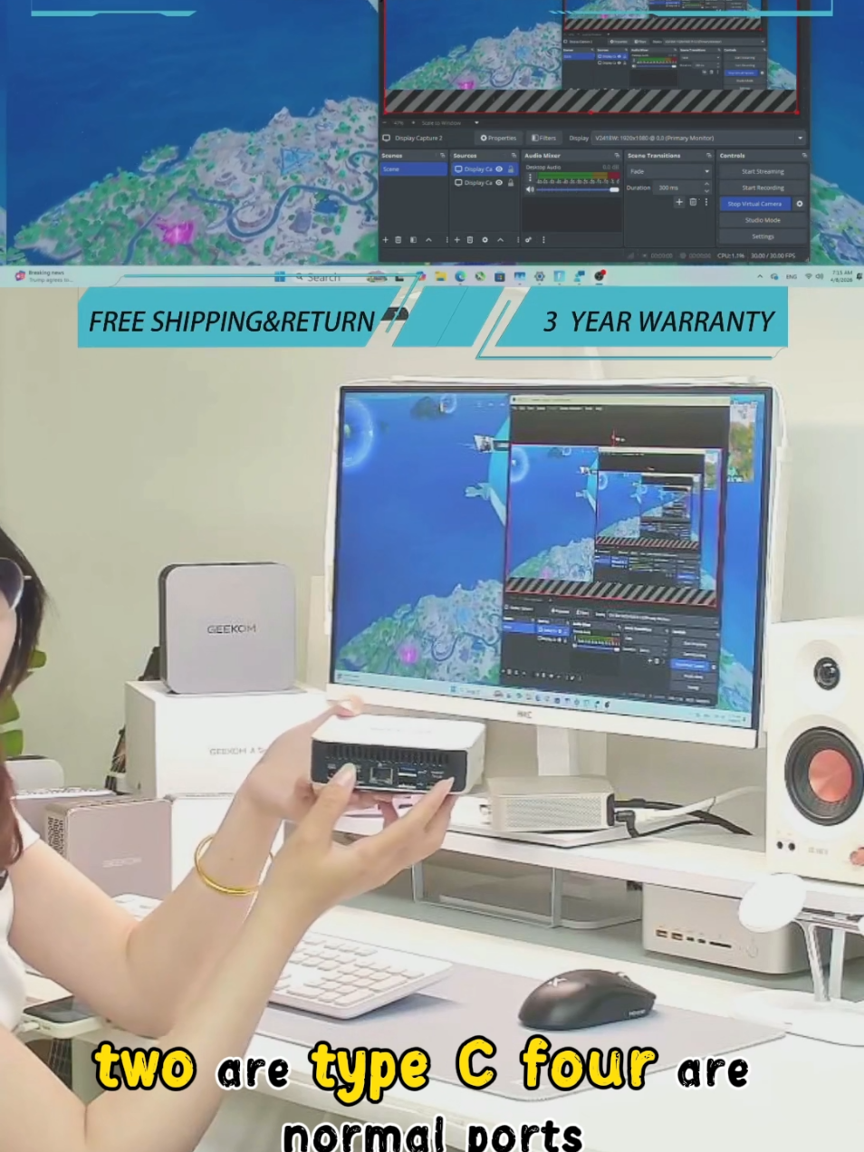 Real-life demo + quick product overview 💻 See exactly how it performs—no filter Welcome to the GEEKOM live 👀#GEEKOM #minipc #live #computer #reallife 