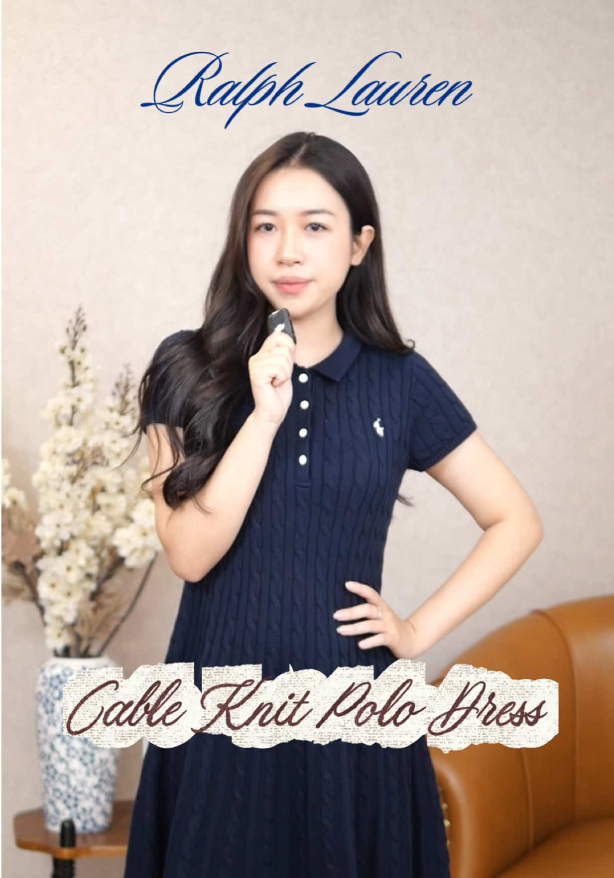 Chiếc váy len mang chuẩn phong cách Preppy, đơn giản nhưng vẫn toát lên vẻ thanh lịch, tinh tế. #dbgauthentic #ralphlaurengirls #cableknitdress #preppy #oldmoney 